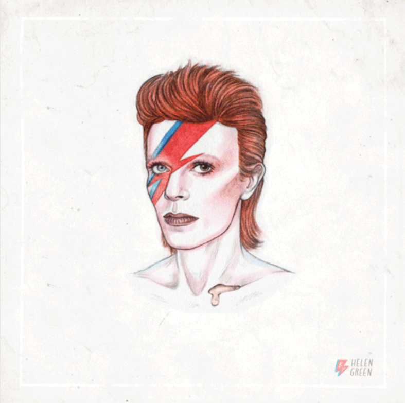 guardianmusic's tweet photo. We're still mesmerised by @Helengreeen's @DavidBowieReal  birthday gif. A true hair evolution: http://t.co/3Ox3LuKI6p http://t.co/kxJpuX9i2F