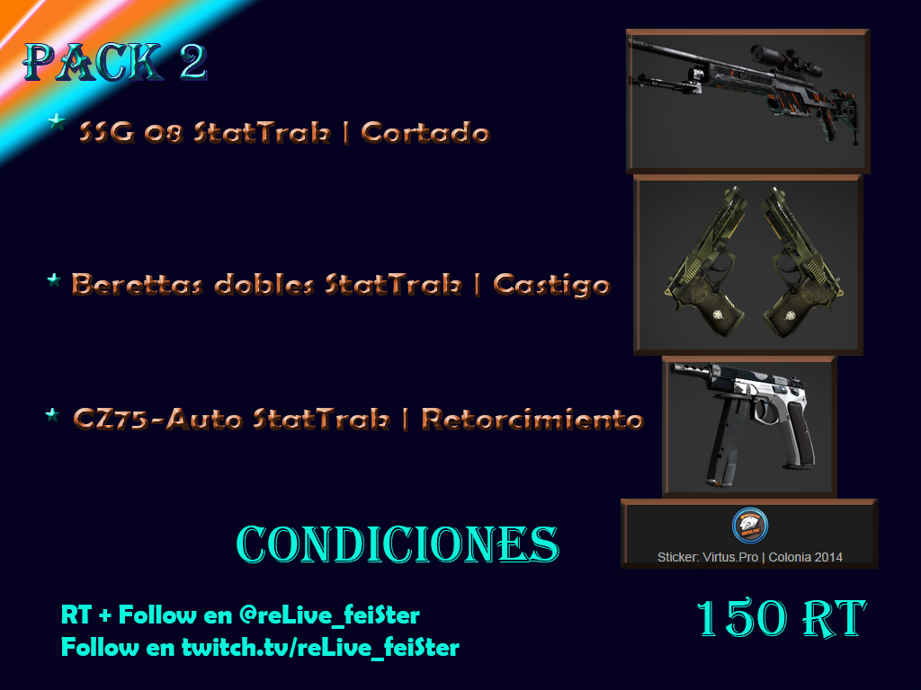 feiSter89's tweet image. Vamonos con las StatTRAK a ver si llegamos a #150RT espero que os guste mas para la siguiente #M4A1NITRO o #AKREDLINE