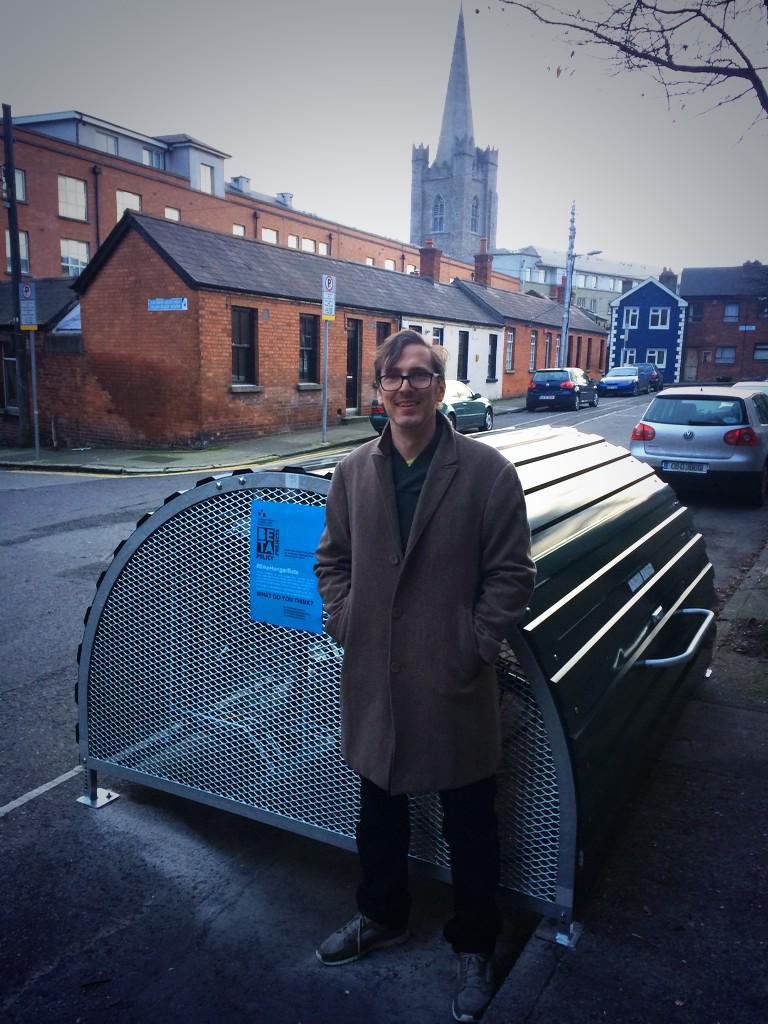dccBETA's tweet image. Here's Ed and his bicycle. You can check out #BikeHangarBeta on John Dillon St, Christchurch, D8. #DCCbeta