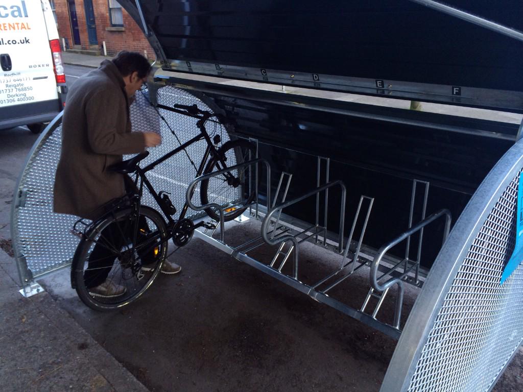 dccBETA's tweet image. Here's Ed and his bicycle. You can check out #BikeHangarBeta on John Dillon St, Christchurch, D8. #DCCbeta