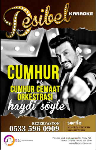 DJJ__Production's tweet photo. D.J&amp;J Production organizasyonuyla 16 Ocak Cuma’dan itibaren her Cuma “Cumhur” Cemaat @TheDesibel ‘deyiz #haydisoyle http://t.co/22OQsnzMRN