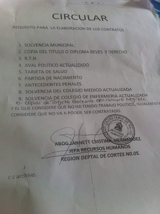 Requisitos de la dictadura para "con chamba vivir mejor"