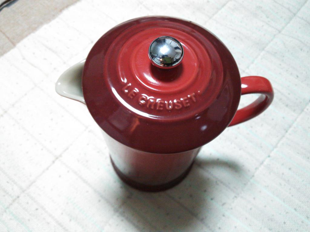 ルクルーゼのコーヒープレス買ったぜ😉😉