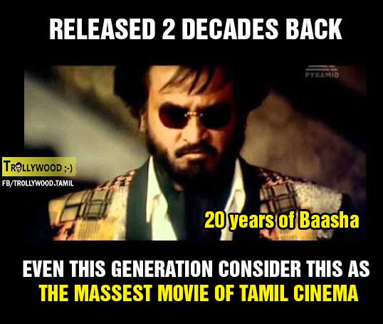 thamizhur's tweet photo. #20YearsOfBaasha @rameshlaus @RajiniFC @LingaaFC @issime_miyake @realradikaa @geejeyz @VidyuRaman @Actor_Santhanam http://t.co/DfBlu0eTZe