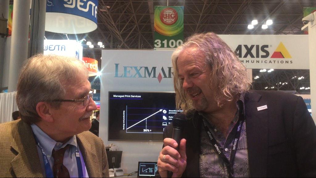 Dick Mader came by! This is his 31st consecutive #nrf15. a true legacy &amp; great friend. #LexmarkNRF @ARTSNRF