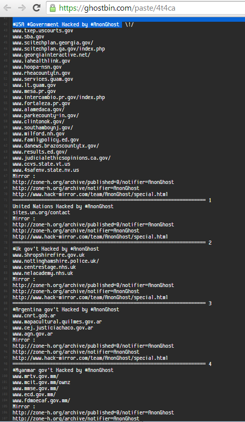 autoday's tweet photo. Developing #centcomhack  
Full list of; alleged #us Govt websites hacked http://t.co/7LoQaW9zpR 
#centcom #anonghost http://t.co/o9JwwWHYiE