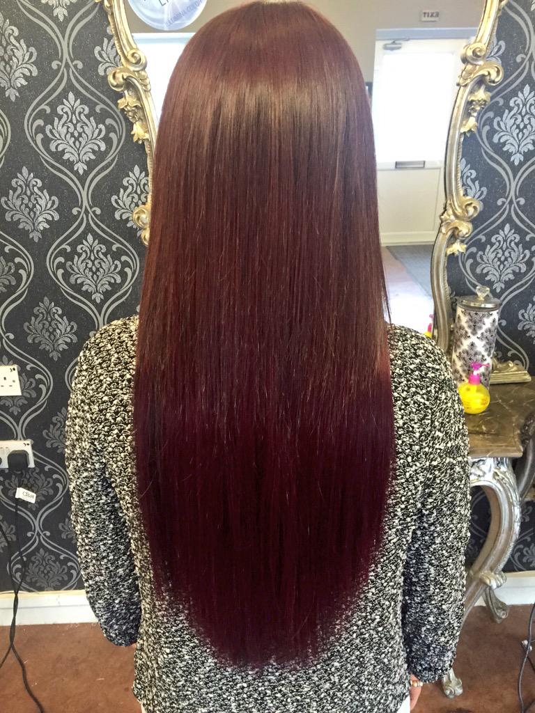 impressivelengt's tweet image. Micro extensions I did on Chloe today in boomerang #longhairdontcare #red #microextensions