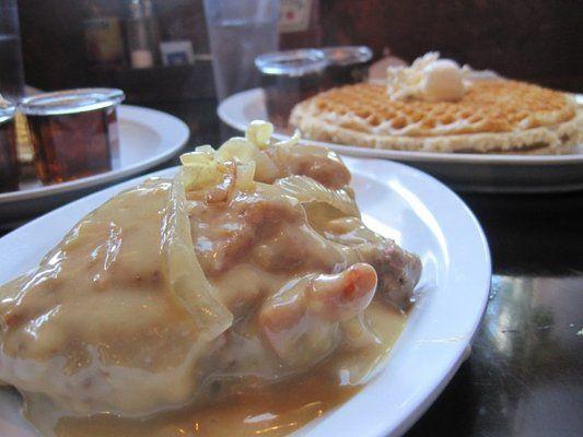 Today is a good day for smothered chicken.