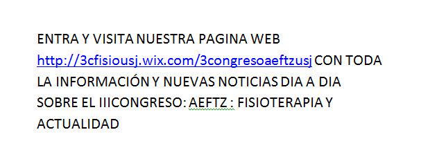 3cfisiousj.wix.com/3congresoaeftz…  <a href="/FisioterapiaUSJ/">Fisioterapia USJ</a>