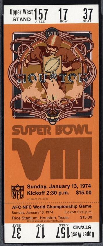 Houstorian on X: 'Today in 1974, Houston hosts Super Bowl VIII at Rice  Stadium.  / X