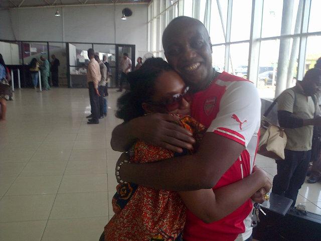 Bumped into #NigerianIdol judges in Benin!One just happens to be my long lost big bro #DedeMabiaku #IloveBeninCity