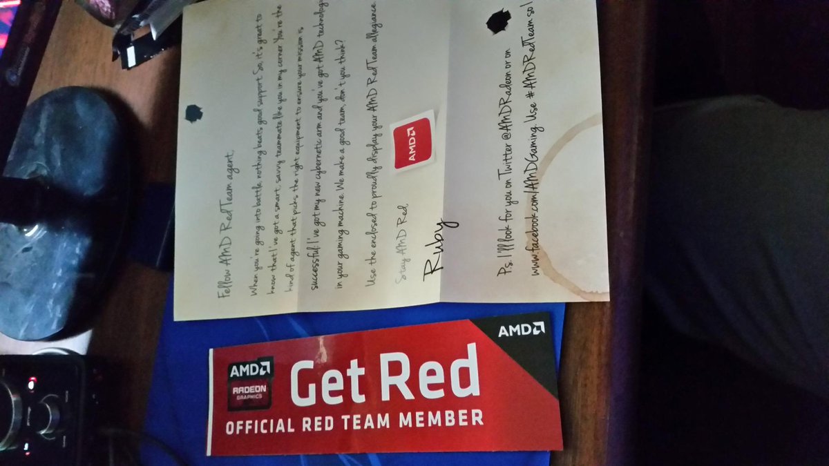 DaGamingIronman's tweet photo. Got this in the mail thanks #AMDred team @iamApropos @AMDRadeon @EastCoastMods http://t.co/jhoGLQUyjN