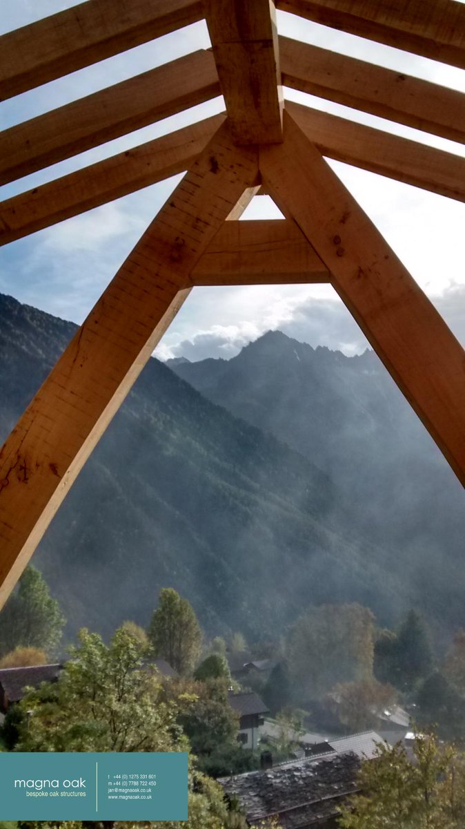 MagnaOak's tweet photo. @MagnaOak out in #Switzerland to contribute to a #chalet #extension in the stunning #mountains near #verbier. http://t.co/CmVKQX9wHG