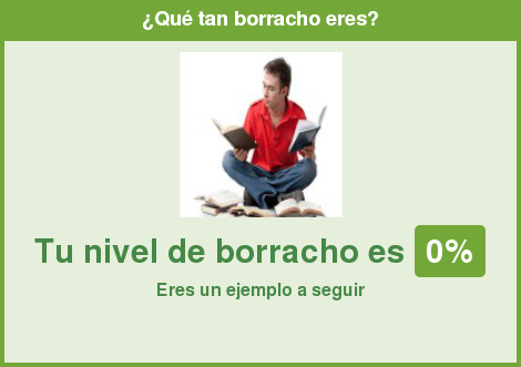 0% Borracho - Eres un ejemplo a seguir --> Realiza tu test en: tweet-test.com