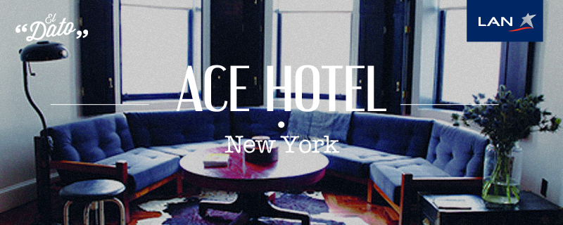 LATAM_CHI's tweet photo. Considerado el hotel hipster en #NewYork, el @acehotel merece una estadía. Aprovecha el #2XLAN http://t.co/gPeBycwHun http://t.co/XKUm2O4pUt