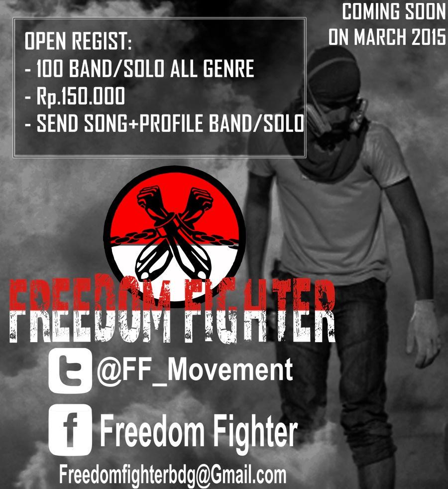 Masih banyak slot ruang kompilasi <a href="/FF_Movement/">FREEDOM FIGHTER </a>
Kita msih cari 70an band/solois all genre se-Indonesia
#FREEDOMFIGHTER