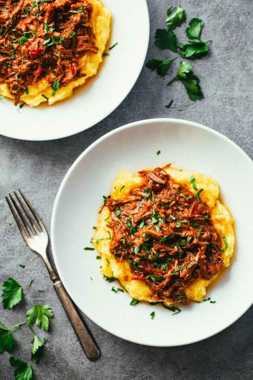 TheRabidFoodie's tweet image. Braised Beef Ragu with Polenta #FoodPorn #RT #TheRabidFoodie