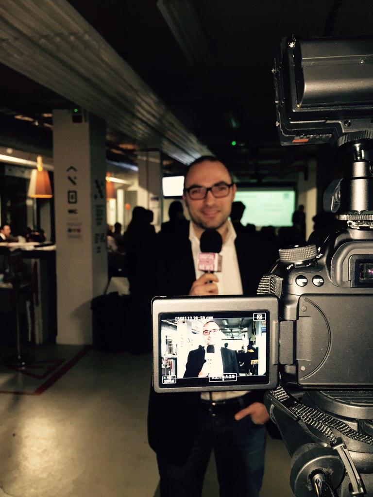 IAmLaMode's tweet photo. @adiard de @IAmLaMode se fait interviewer au @numaparis après la #tableronde de @startinfashion par @Digitalbiznews http://t.co/HdLmtB0l9u