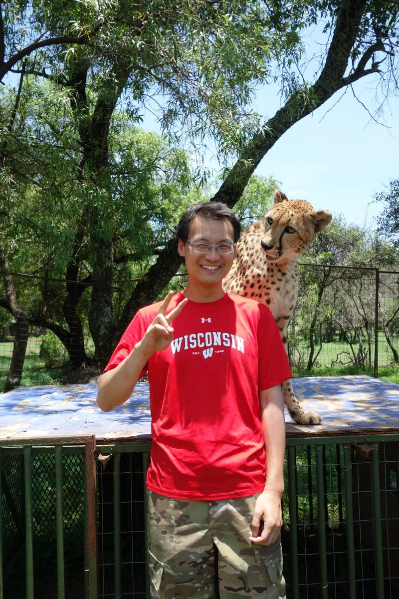 chaoqi's tweet photo. @UWMadison I spent the winter volunteering at a wildlife park in South Africa. On Wisconsin! #uwmadison #BadgerPride http://t.co/EhUdhqGPTl