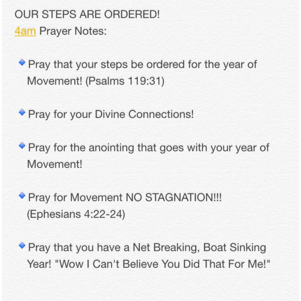 NLCSOUTHEAST's tweet photo. Check out our notes from today's #4AMPrayer! #YearOfMovement http://t.co/wwWEPBwKT2