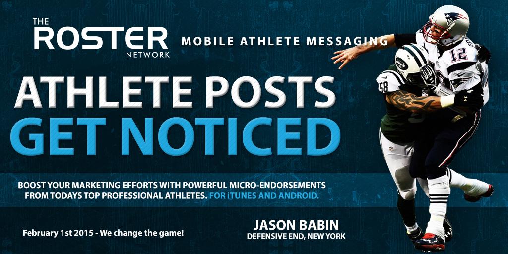 RosterNet's tweet image. Changing the game in #AthleteMarketing #THEROSTERNETWORK