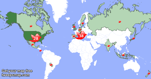 5secsofoned02's tweet image. My followers are in Italy(38%), USA(27%)... Get your map too: tweepsmap.com/!5secsofoned02