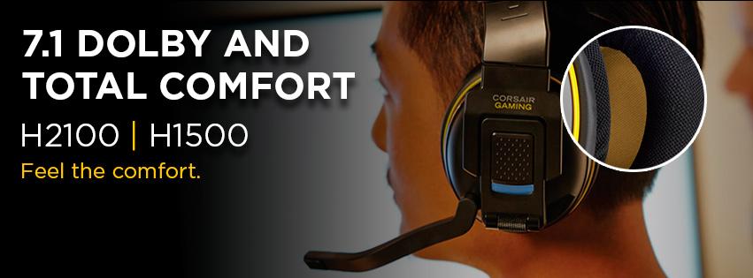CORSAIR Twitter: "Great sound meets total comfort H2100, H1500 #gameforhours http://t.co/hx2CyPx3nU" /