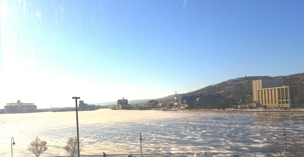 It's a beautiful sunny day in #dlh! Here's the view from our office window: