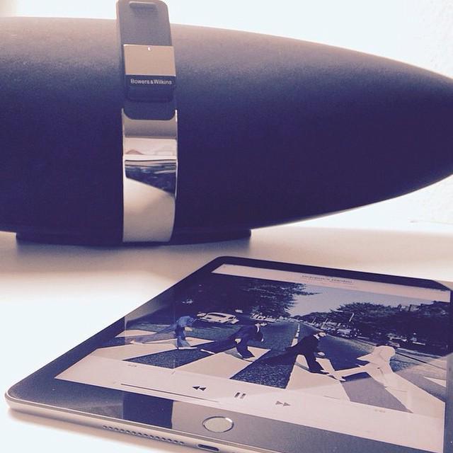 BowersWilkins's tweet photo. It's a classic combination #zeppelinair #thebeatles #abbeyroad @hennemac http://t.co/i6qN5Mr75O http://t.co/ijD7pb5l9G