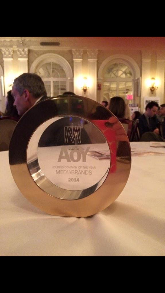 IPG_Mediabrands's tweet photo. We share the honor of being named @MediaPost Holding Company of the Year with our entire global network! http://t.co/CTIPk8PeaU