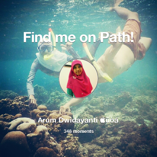 ADwidayanti's tweet photo. I've shared 348 memories with my friends on #Path - see them now at http://t.co/BRrn5zxlTn! #thepersonalnetwork http://t.co/cSlQkw2Fnk