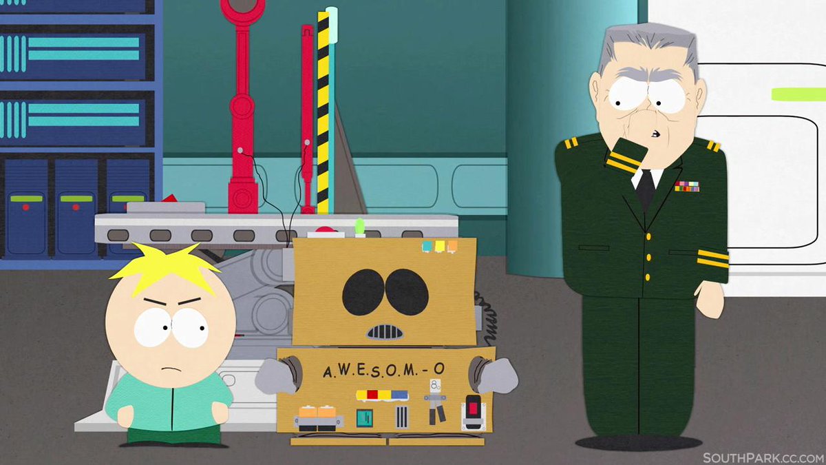 SouthPark's tweet image. &quot;Wait a minute.  Did that robot just fart?&quot; #AWESOMO #SouthPark