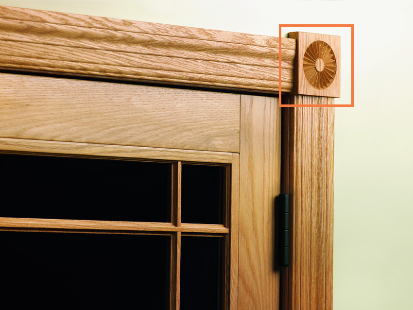 AndersenWindows's tweet photo. #WindowWords Plinth block: Decorative wood block typically found at the top corners of the unit http://t.co/j7arIDZADp