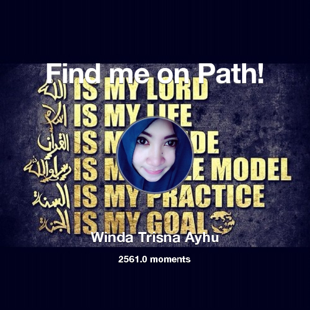 AyhuWinda's tweet photo. I've shared 2,561.0 memories with my friends on #Path - see them now at http://t.co/4cCd4KEcBN! #thepersonalnetwork http://t.co/PhO01EbT1g