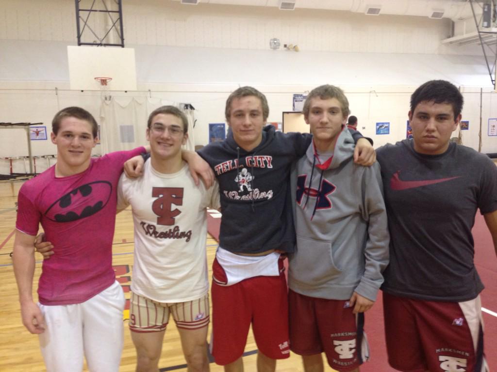 Marksmen wrestling celebrates senior night with a victory over Crawford County. Congrats to our seniors!!! #TCW