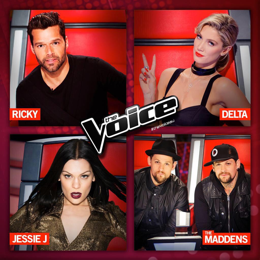 TheVoiceAU's tweet photo. In 2015 #TheVoiceAu welcomes @JessieJ @DeltaGoodrem @ricky_martin &amp; @Maddenbrothers. Info → http://t.co/ZnHOwTWOQC http://t.co/MLbZhBzP3o