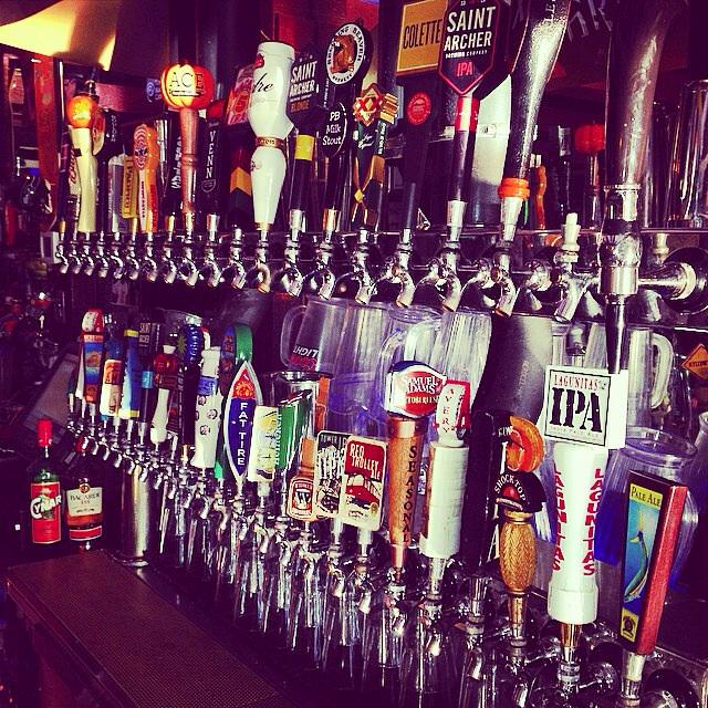 Beers as cold as your ex's heart. #drafts #beer #thrusterslounge #pacificbeach