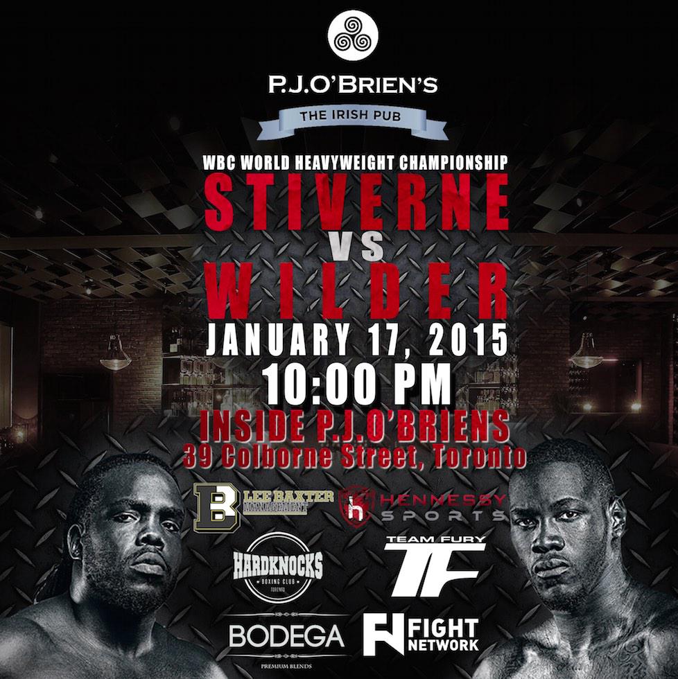 H-Sports (@hsportscanada) on Twitter photo Viewing party 4 Stiverne vs Wilder @ PJ O'Brien's Irish Pub 39 Colburn St. Toronto 10PM All R Welcome <a href="/BoxRec_Canada/">🇨🇦🥊 Philippe St-Martin</a> Viewing party 4 Stiverne vs Wilder @ PJ O'Brien's Irish Pub 39 Colburn St. Toronto 10PM All R Welcome <a href="/BoxRec_Canada/">🇨🇦🥊 Philippe St-Martin</a>