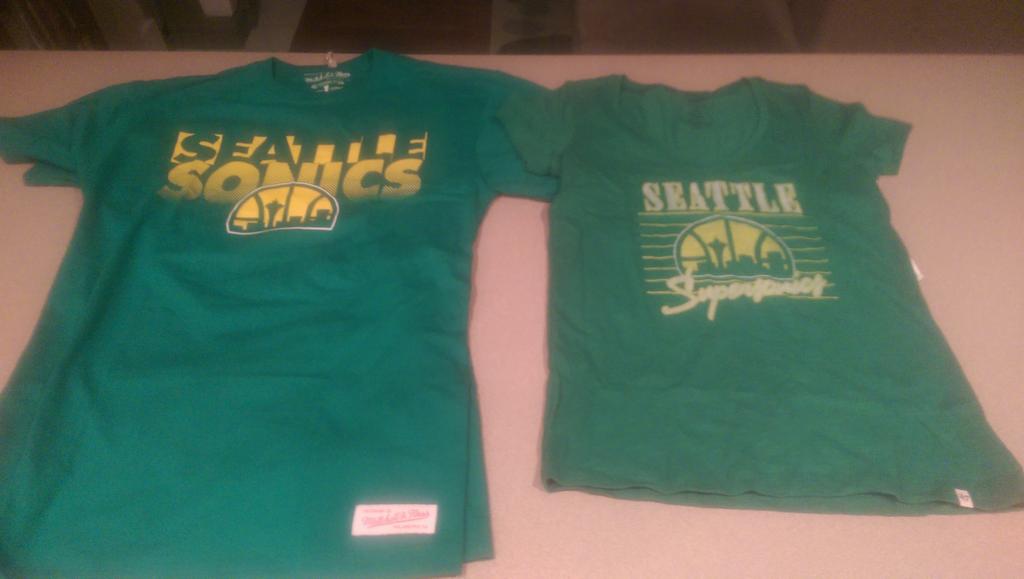 Just got his and hers...#bringbackoursonics #sonicssaturday <a href="/NBA/">NBA</a> <a href="/supsonics/">SupSonics</a> <a href="/sonicsrising/">SonicsRising</a>