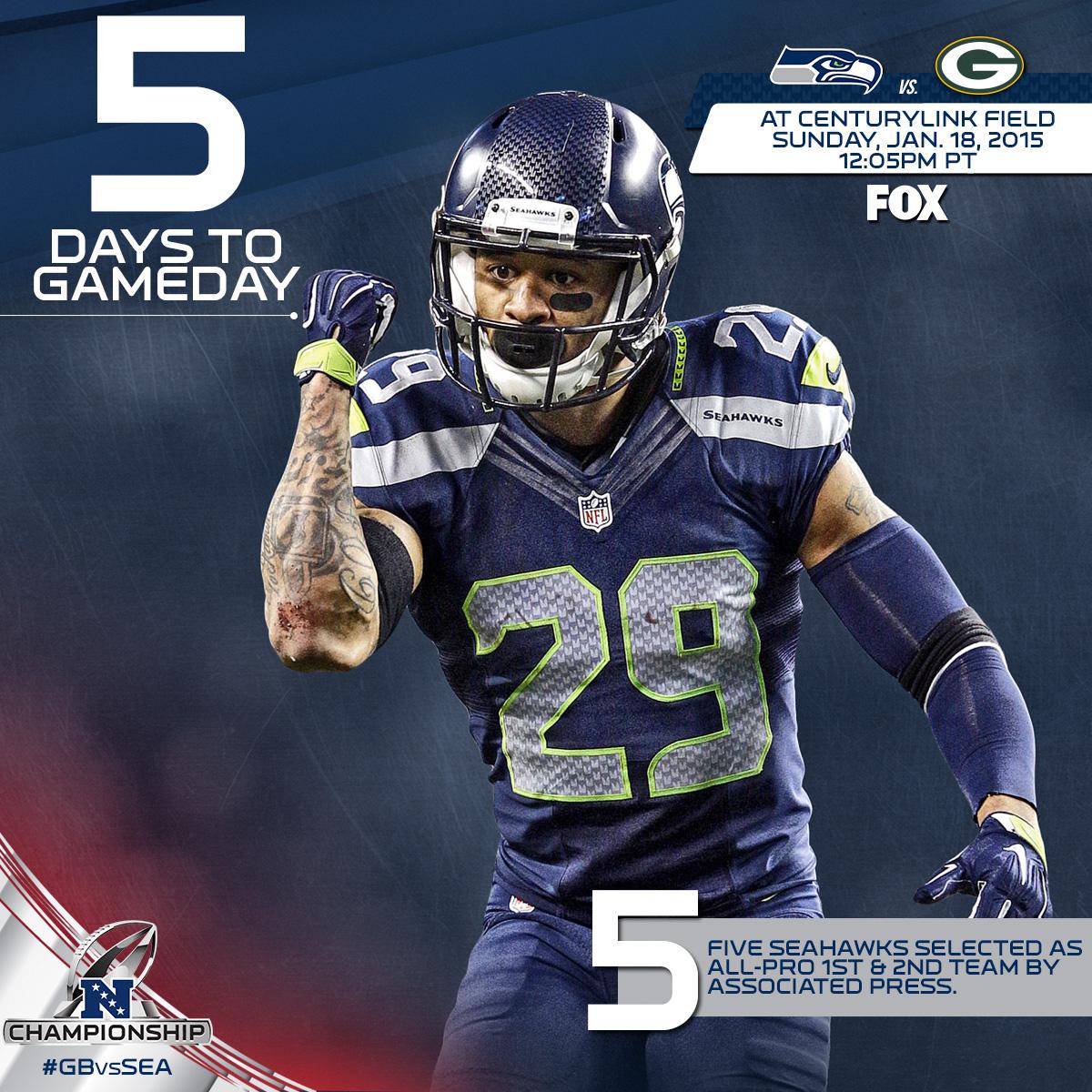 Seahawks's tweet photo. "You can achieve only that which you will do." - George Halas

#NFCChampionship #GBvsSEA http://t.co/bB8Mz9dz9x