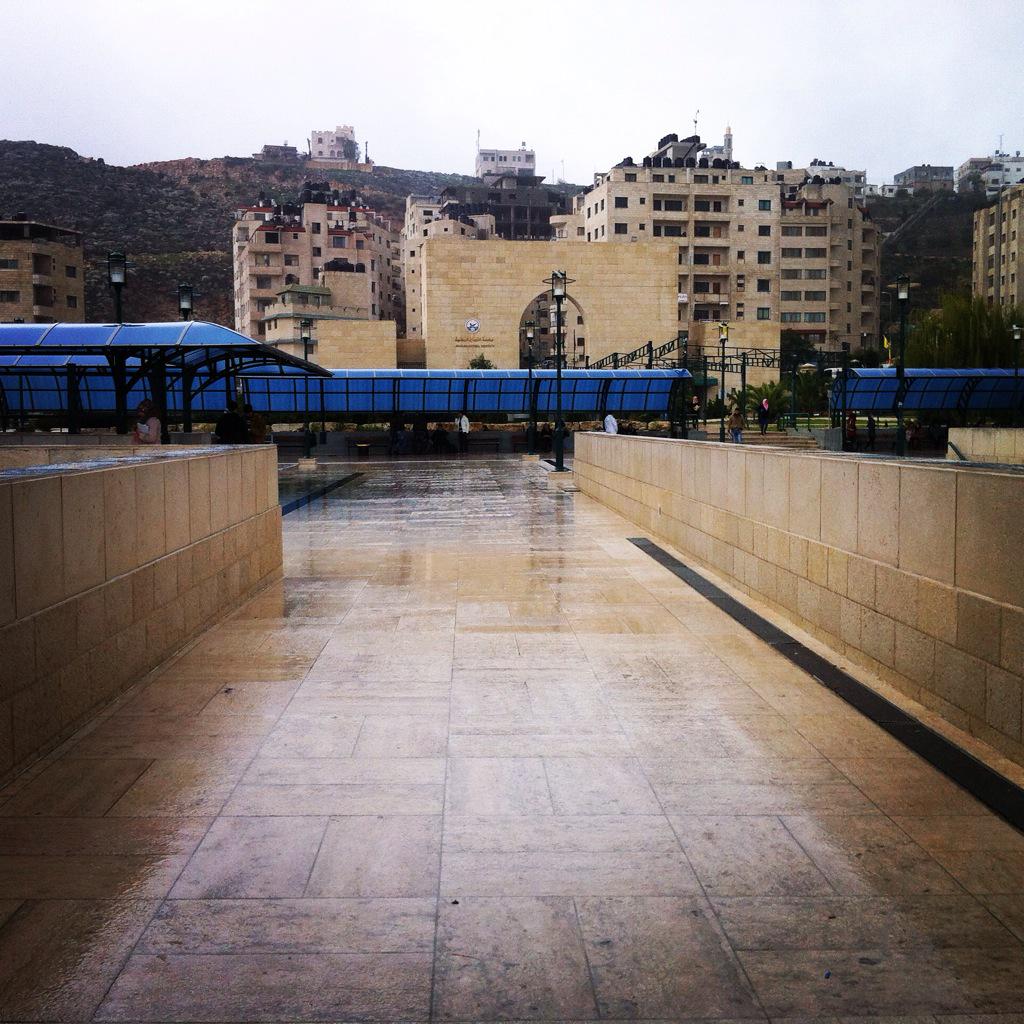 A rainy day at Annajah National Uni. :)