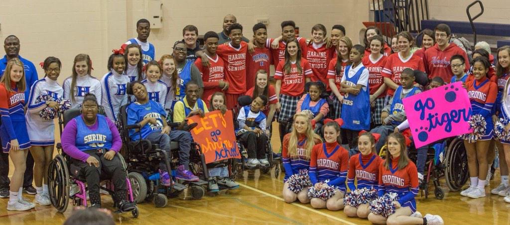 holly4tigs's tweet image. My kids are blessed to go to the coolest school ever!! Love their support of the Shrine school!! #mha #hardingstrong