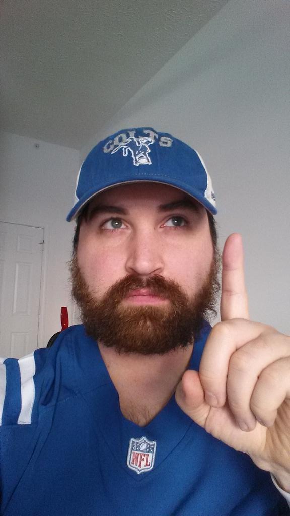 KyleWickens's tweet photo. @JimIrsay the suspense is killing me! I got this Mr. Irsay.. send me #SendWiggs #AFCChampionship #LuckBeard http://t.co/zveM2CFbZm