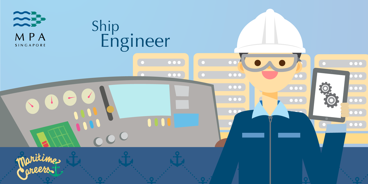 MPA_Singapore's tweet photo. Have you ever wonder what are the responsibilities of a #ShipEngineer? Visit #MPAsg #Careers @ http://t.co/7fUTwPbQRv http://t.co/dGR7s6NTqD