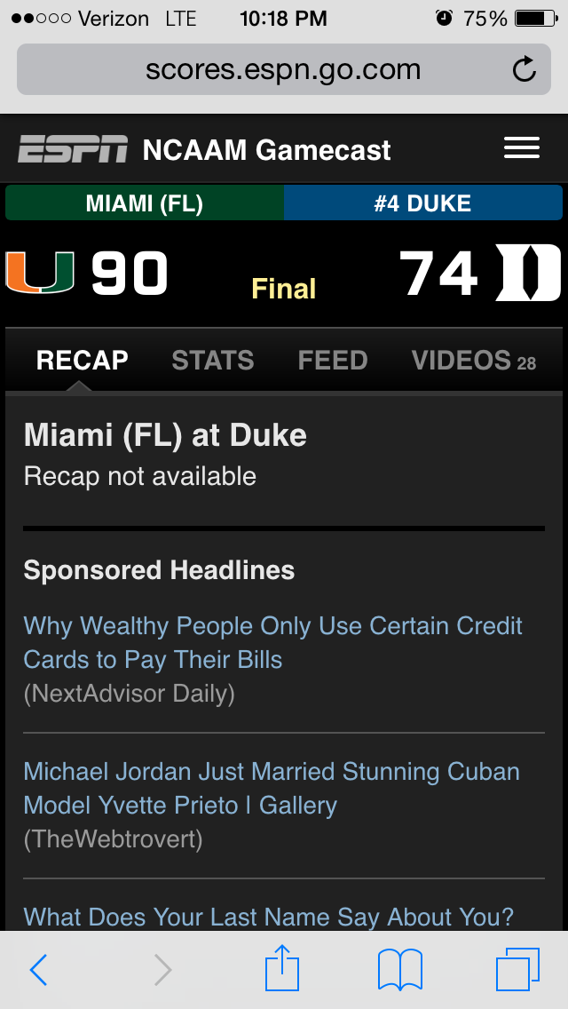 Iamwhoismoses's tweet photo. “@jkour1: ”@TheDukeNation: I don’t even know what to say. #Goodnight“ I do: ”L.O.L.“” #FlukeNation http://t.co/WhVyzfe9xL