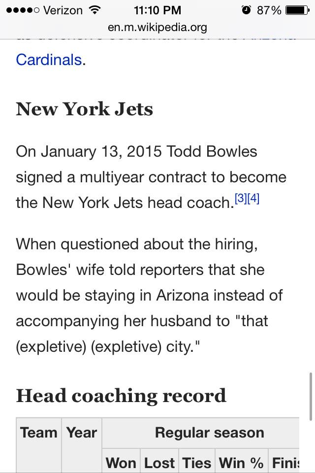 Todd Bowles Wiki tweet media