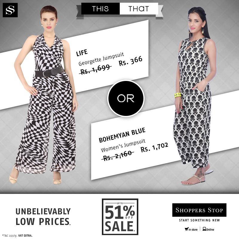 jumpsuit shoppers stop