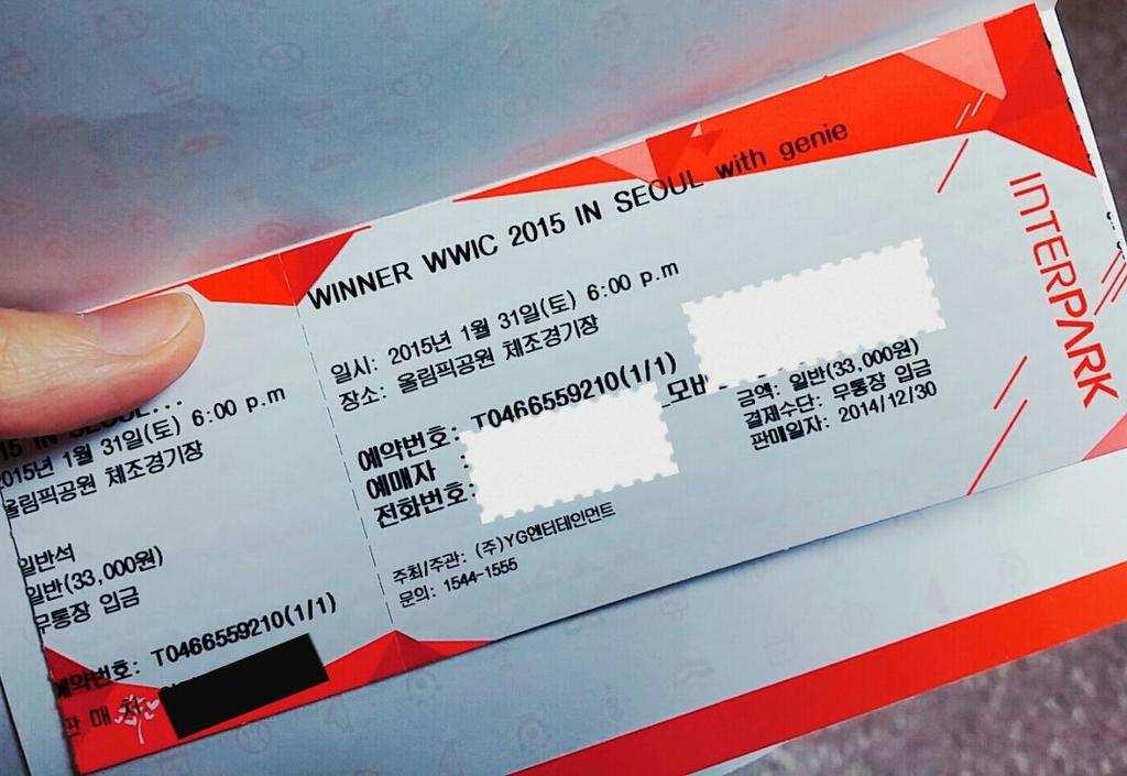 mh_hubo_'s tweet image. 드뎌 WINNER WWIC 2015 IN SEOUL with genie 티켓이 뚜둔! 티켓받으니 더 기대되용&amp;gt;&amp;lt; 빨리 31일이 왓으면😖 오늘부터 디데이 새야지~* #위너 #팬미팅