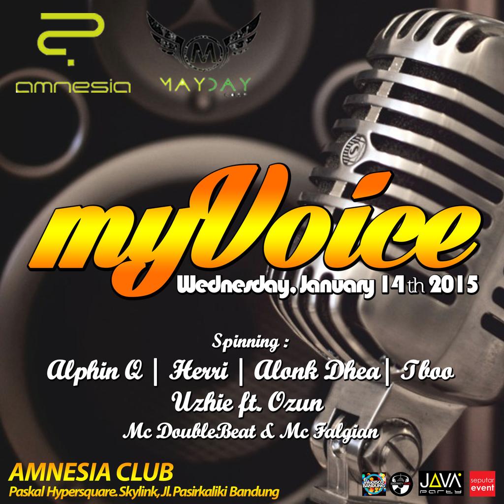 #LadiesNight #Wednesday 14 January @AMNESIA_BANDUNG "myVoice" Disc 50% all bottle <a href="/SeputarEvent/">IG : SeputarEvent</a> <a href="/BdgParty_Club/">Bdg Party Club</a>