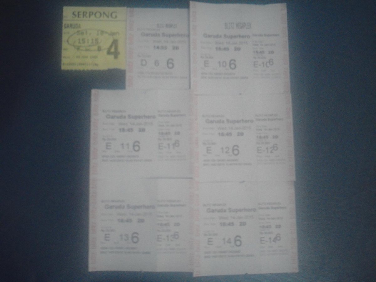 TakashiCreepto's tweet photo. SAKING SENENGNYA FILM #GARUDASUPERHERO SAMPAI BELI 7 TICKETS ;)  @GarudaSuperhero @alexa_key @KiPoetri @balqisinzalna http://t.co/917tZxZhnB